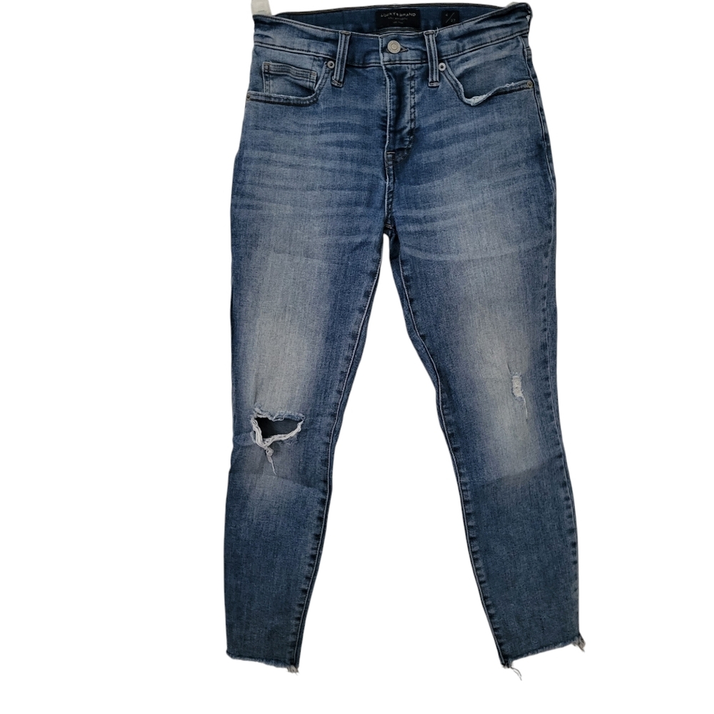 Lucky Brand Distressed Raw Hem Jeans Blue sz 4/27